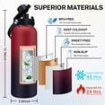 thumbnail image 2 of 40 oz Insulated Water Bottle - Cold for 48H,Stainless Steel Water Bottle with Straw/Spout Lids,Leak-proof Insulated Water Flask for Workout Sports Gym, 2 of 9