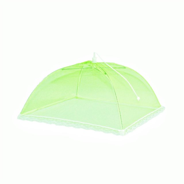 ¡Oferta especial! Funda de malla Leott para almacenamiento de alimentos, extraíble y lavable, cuadrada, plegable, transpirable, antimoscas, para verduras, 45 cm, color blanco.