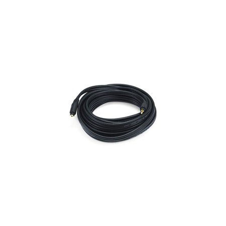 UPC: 0844660055914 | Monoprice Premium 25  Gold Plated 3.5mm Stereo Male to Female 22AWG Extension Cable Black 105591