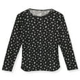 thumbnail image 2 of Sleep On It Girls 2-Piece Long Sleeve Hacci Pajama Set with Matching Scrunchie - Floral, 14-16, 2 of 6