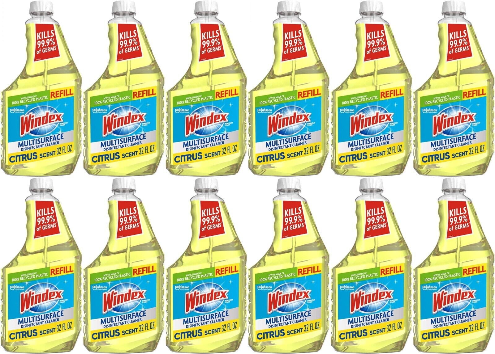 Windex MultiSurface Cleaner Disinfectant Refill Bottle Citrus Fresh