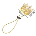thumbnail image 3 of Lttoisl Sparkling Alloy & Rhinestone Pet Crown, Adjustable Gold Silver Electroplated Tiara for Small Dogs Cats, Birthday Wedding Photo Prop Costume, 2.36 Inch Diameter, 3 of 8