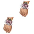 thumbnail image 2 of Toystoory Ramillete de muñeca con rosa encantadora, accesorio hermoso y femenino, ramillete de muñeca con rosa de satén hecho a mano Type7 NO7, 2 of 6