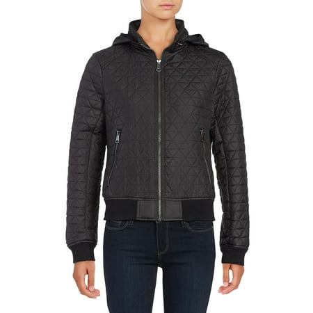 Marc New York Quilted Jacket - Zip-Out-Hood Quilted Coat