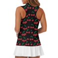thumbnail image 5 of Whosucclay Cherries Women's Sleeveless Golf Shirts Sleeveless Golf Tennis Shirts for Womens, Quick Dry Comfortable for Outdoor Sports Fitness Exercise, 5 of 7