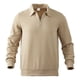 thumbnail image 4 of pstuiky camisas de manga larga para hombre, Sudadera informal de manga larga con cremallera y cuello vuelto para hombre, color liso salir tops xxxl, 4 of 9