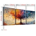 thumbnail image 4 of [Tree of Life Art] 2D Flat, 3pcs 2D Flat Print, Framed Canvas Paintings and Posters Ready to Hang, Large Colorful Tree of Life Prints - Classic Landscape Home Decor, Wall Art, Room Decoration,, 4 of 10