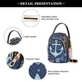 thumbnail image 4 of FORMRS Crossbody Bag for Women Quilted Travel Shoulder Cell Phone Purse with Chain Strap Handbag, Light Blue Anchor, 4 of 7