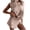 Khaki, variant on Women 2 Piece Lounge Outfits Sleeveless Crew Neck Tank Tops Split Hem Culottes Casual Summer Travel Vacation Dailywear Sets