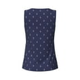 thumbnail image 5 of Easygdp Anchors Heart Blue Women's Workout Tank Top, Running Top, Hiking Shirt, Quick-Dry for Running, Yoga, Hiking - XX-Large, 5 of 9