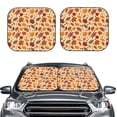 thumbnail image 2 of Balery 2 Piece Autumn Leaves 2 Car Windshield Sun Shade|Foldable Front Windshield Shade for Car Front Window for Most Sedans SUV Truck-Large, 2 of 7