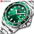 thumbnail image 1 of CURREN Men Quartz Watch Classic Male Fashion Wrist Watch with Stainless Steel Band Luminous Analog Watch 3ATM Waterproof with Calendar, 1 of 4