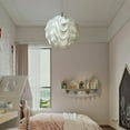 thumbnail image 2 of 19.6" Led Pendant Light E27 White Plastic Shade Suspension Lighting Lamp Chandelier, 2 of 12