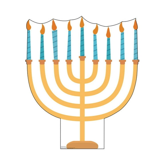 Advanced Graphics 2824 45 x 39 in. Hannukkah Menora Cardboard Cutout