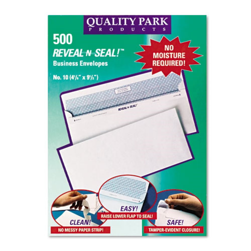 Reveal-N-Seal #10 Envelope, Commercial Flap, Easy Close Peel