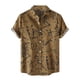 thumbnail image 1 of Camisas Y Playeras Playa Turn-Down Sleeve Sun Camisa de hombre Estampado de camisa casual corta Camisas de hombre (Khaki, 3XL), 1 of 7