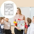 thumbnail image 1 of Cqxid Greeting Card Under $5 Teacher Thank You Card 1 Thank You Card For Teacher Gift With Envelope Thank You For Being An Amazing Teacher Teacher Card For Kids DIY Coloring School Tutor Gift, 1 of 8