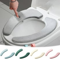 1 Pair of 2 Toilet Seats 2Pcs Bathroom Warmer Toilet Seats Close Stool Washable Soft Seat Cover Pad Cushion Toilet Seat Cushion Suitable for All Seasons Cushion