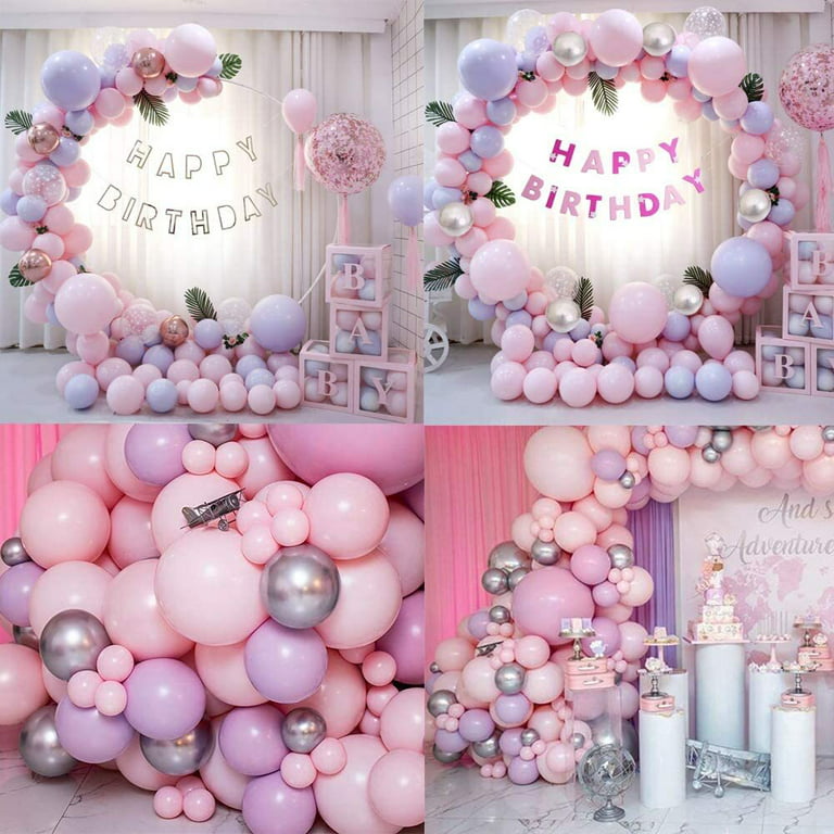 Pink Lilac Pastel Tissue Paper Disc Party Backdrop, Mermaid Party