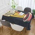 thumbnail image 2 of Yayeee Tablecloths 54" x 54" Rectangle Wrinkle Resistant Party Table Cover, Red UFO, 2 of 8