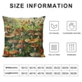 thumbnail image 5 of Chilfamy Mushroom Throw Pillow Cover Wild Species Farmhouse Cushion Case for Sofa Couch White, 5 of 5
