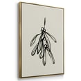thumbnail image 3 of Mistletoe Sketch II - Framed Gallery Wrapped Holiday Canvas - 17 x 25 - Gold Frame, 3 of 8