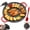 14in, variant on Electric Indoor Grill Smokeless, 800W Nonstick Griddle for Home Kitchen