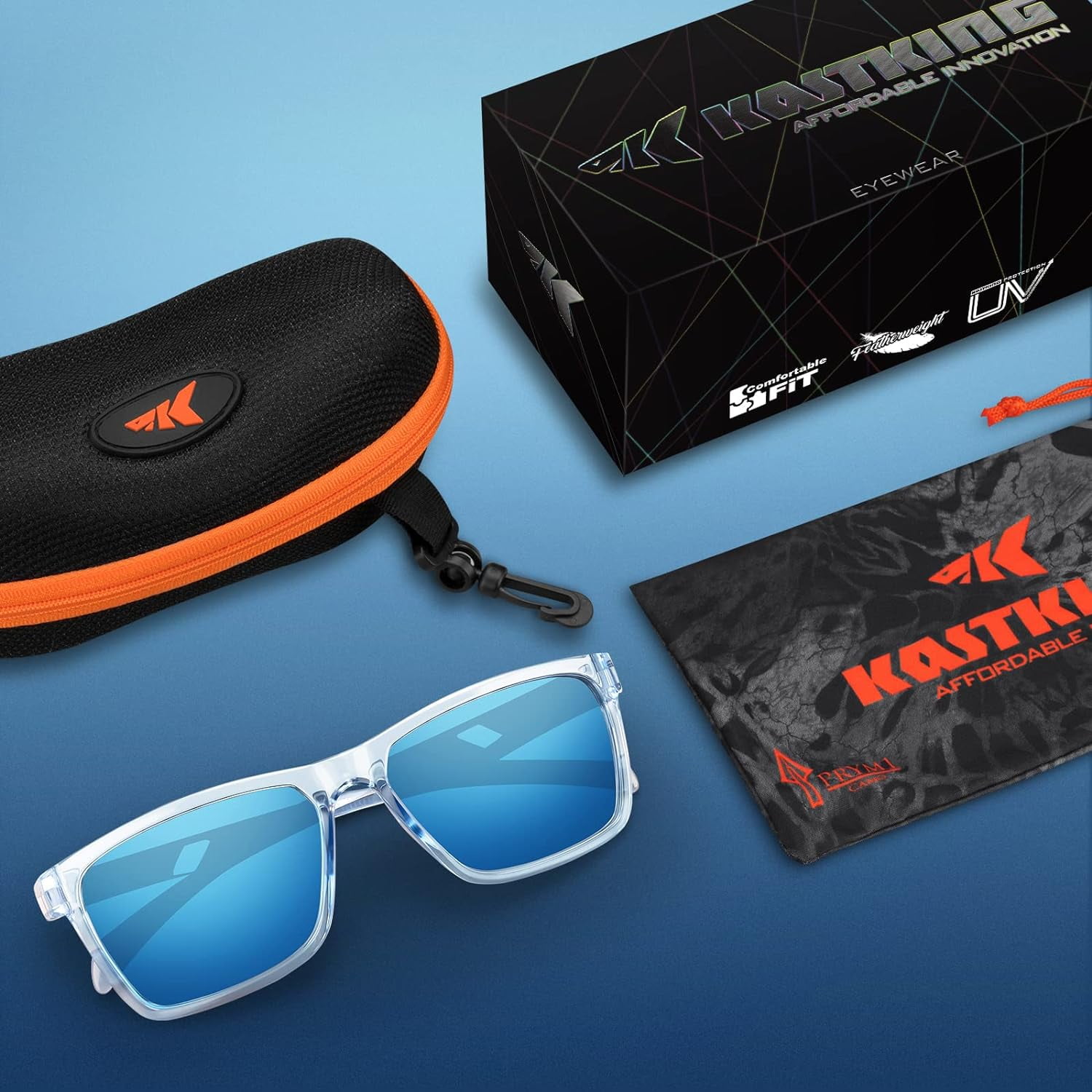 KastKing Polarized Sport Sunglasses Ideal for Driving Fishing Cycling Running, UV Protection- FlatRock