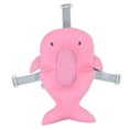 thumbnail image 1 of Lavabo para bebé con hebilla de 3 posiciones y ajuste de rotación, drenaje rápido, cojín para recién nacidos de 0 a 6 meses, color rosa, 1 of 14