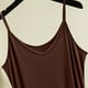 thumbnail image 5 of Camisón corto de poliéster para mujer, holgado, cómodo, sin mangas, largo medio, falda, color liso, 5 of 5