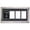 Gray & Black, variant on Creative Letter Art 8 x 30 Wall Picture Frame with Black Mat, Black