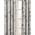 thumbnail image 3 of Sun Zero Kara Floral Print Energy Efficient Rod Pocket Curtain Panel, 54" x 84", Stone, 3 of 7