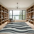 thumbnail image 2 of ODIKA 6'x9' Machine Washable Non-Slip Area Rug, Abstract Gray High Traffic Rug, Gray, 1118144, 2 of 7