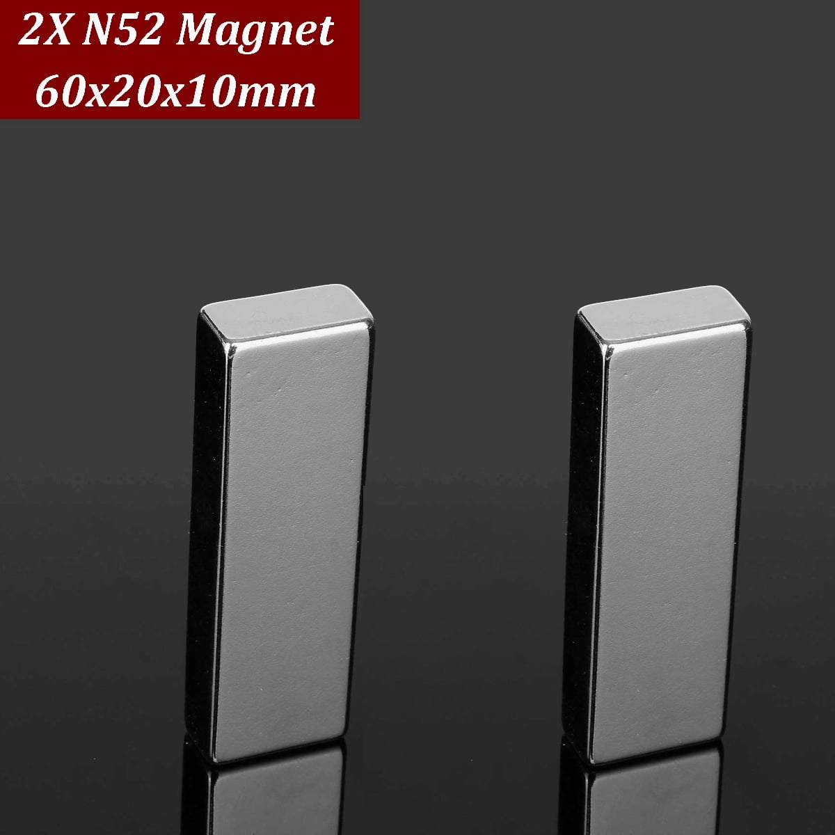 N52 Block Super Strong Magnet Neodymium Permanent Rare Earth Magnet 60x20x10mm 