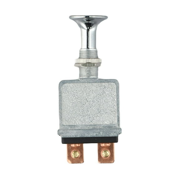 Heavy Duty Switch 75A Push/Pull Switch 6-28V 2 Position On-Off With Chrome Knob