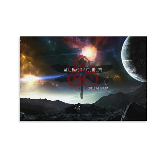 Coheed And Cambria (3)Poster A Female Singer Artworks Canvas Poster Room Aesthetic Wall Art Prints Home Modern Decor Gifts 24x36inch(60x90cm)