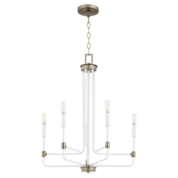 633-5-0881 Quorum Lighting Davies - 5 Light Chandelier-27.5 Inches Tall and 21 Inches Wide     -Traditional Installation