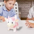 thumbnail image 5 of Peluche de vaca de pelo corto y suave, juguete interactivo con movimiento y sonido, simpático animal de granja para niños, 5 of 5