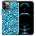thumbnail image 1 of Pegacell Cover Case Compatible for Apple iPhone 12 Pro Max Case - Colorful Design Hybrid Armor Case Shockproof Dual Layer Protective Phone Cover - Blue Wave, 1 of 2