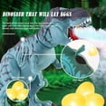thumbnail image 3 of Dinosaurio electrónico que camina con niebla de pulverización de proyección y juguete de dinosaurio de acción que pone huevos, 3 of 7