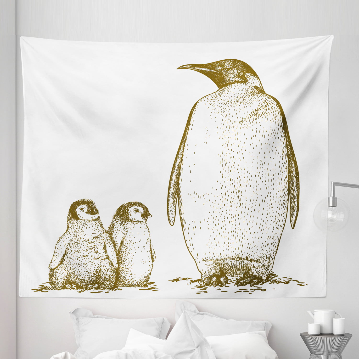 Penguins Animal Wall Hanging Tapestry Psychedelic Bedroom Home Decoration 