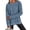 68# Blue, variant on Waffle Sweatshirts Womens Scalloped Knit Oversized Crewneck Casual Tunic Long Sleeve Comfort Soft Cozy Top Drop Shoulder Relaxed Fit Lightweight Activewear Lounge Daily Trendy Fall Gray S