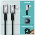 thumbnail image 7 of RVP+ USB C Cable 90 Degree (2Pack, 240W), Type C to Type C Cable, PD 3.1 Fast Charging Cable Up Down Angle - Grey (RVP-C101-BK-6FT-2), 7 of 7