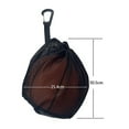thumbnail image 4 of Meileang Drawstring Basketball Net Bag with Hook Large Capacity Multifunction Soccer Football Volleyball Rugby Sports Ball Nylon Carrying Pouch Mesh Sling Back Bag, 4 of 6