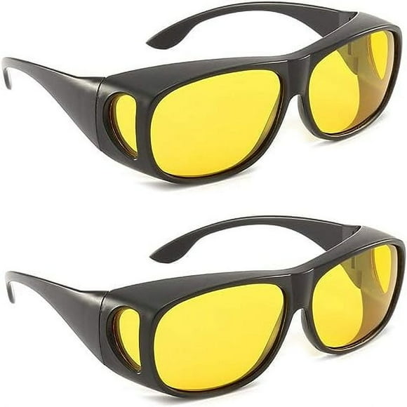 DEBGFS 2Packs HD Day Night Driving Glasses Anti Glare Sunglasses with Polarized Lenses for Men and Women,color3