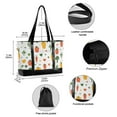 thumbnail image 2 of FORMRS Canvas Laptop Tote Bag for Women with 15.6" Computer Compartments Shoulder Handbag, Green Cute Vegetables, 2 of 7
