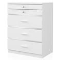 thumbnail image 6 of Furniture of America Lita Contemporary Wood Vanity Chest with Mirror in White, 6 of 16
