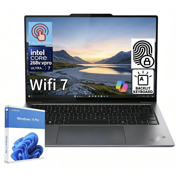 Lenovo ThinkPad X9 Aura Edition Copilot PC, 14" OLED Touch Laptop, Intel Core Ultra 7 268V vPro, 32GB RAM, 1TB SSD, Intel Arc GPU, 8MP IR Camera,Backlit Kb, Windows 11 Pro