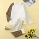 thumbnail image 5 of Gibobby Conjunto de camisas y pantalones largos para niños Conjunto de ropa interior de manga larga para niños y niñas pequeñas, pantalones, 2 uds(Marrón,6-9 Months), 5 of 5