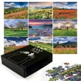thumbnail image 3 of Ambesonne Summer Jigsaw Puzzle, Summer Landscapes Rural, Heirloom-Quality Fun Activity for Family Durable Cardboard, 1000 pcs, Multicolor, 3 of 6